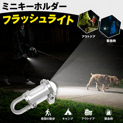 # 1200ルーメン 超高輝度ミニキーチェーン懐中電灯・防水